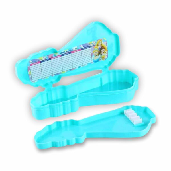School Mate Barbie Plastic Pencil Box Blue for Kids - Image 2